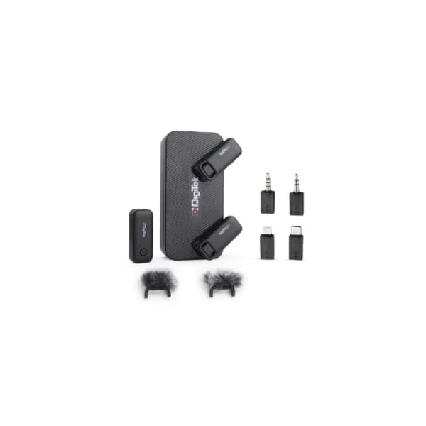 Digitek DWM-106 Wireless Microphone System – 2-in-1 Mic Set with 80M Range