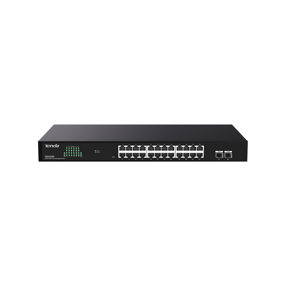 Tenda TEG2226F 24GE+2SFP Cloud Managed Switch - Image 2