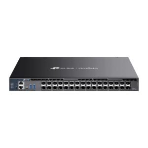 TP-Link SX6632YF Omada 26-Port 10G Stackable L3 Managed Aggregation Switch – 6× 25G SFP28 Slots, VLAN, QoS, Layer 3 Routing, Rackmount