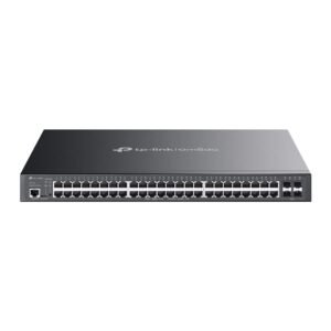TP-Link TL-SG3452P JetStream 52-Port Gigabit L2+ Managed Switch – 48 PoE+ Ports, 740W PoE Budget, VLAN, QoS, ACL, Rackmount Design