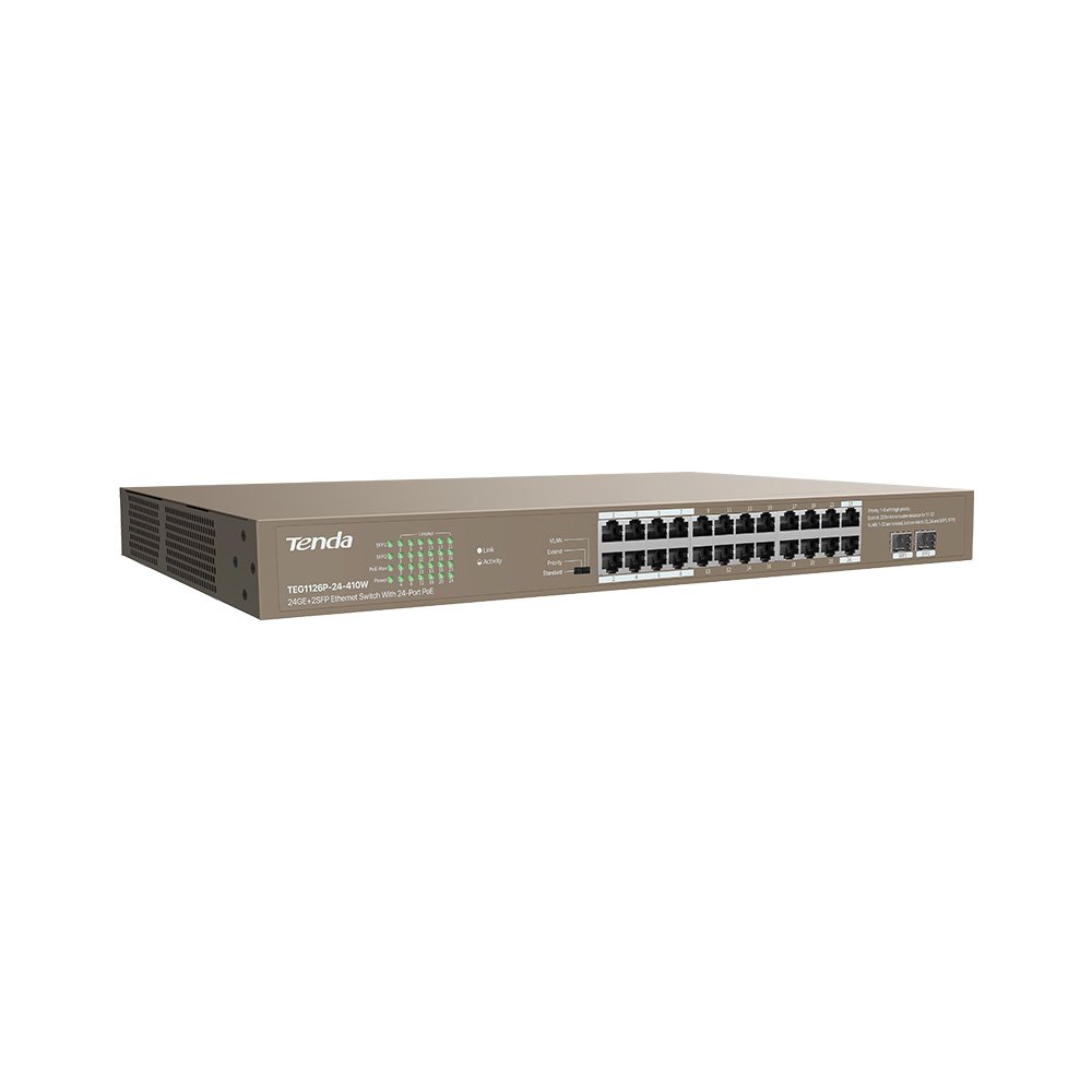 Tenda TEG1126P-24-410W 24GE+2SFP Ethernet Switch - Image 3