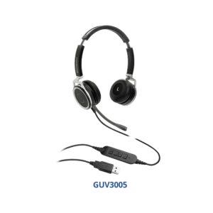 Grandstream Headphone GUV3005 | USB Headset with Noise Cancelling Mic & HD Audio
