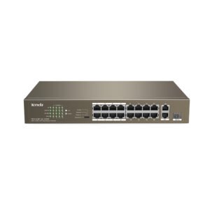 Tenda TEF1118P-16-150W 16FE+2GE/1SFP Desktop Switch