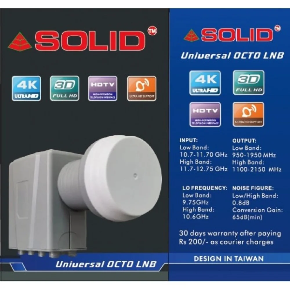 Solid FS-801 Universal 8 Port Ku-Band LNB - Image 2