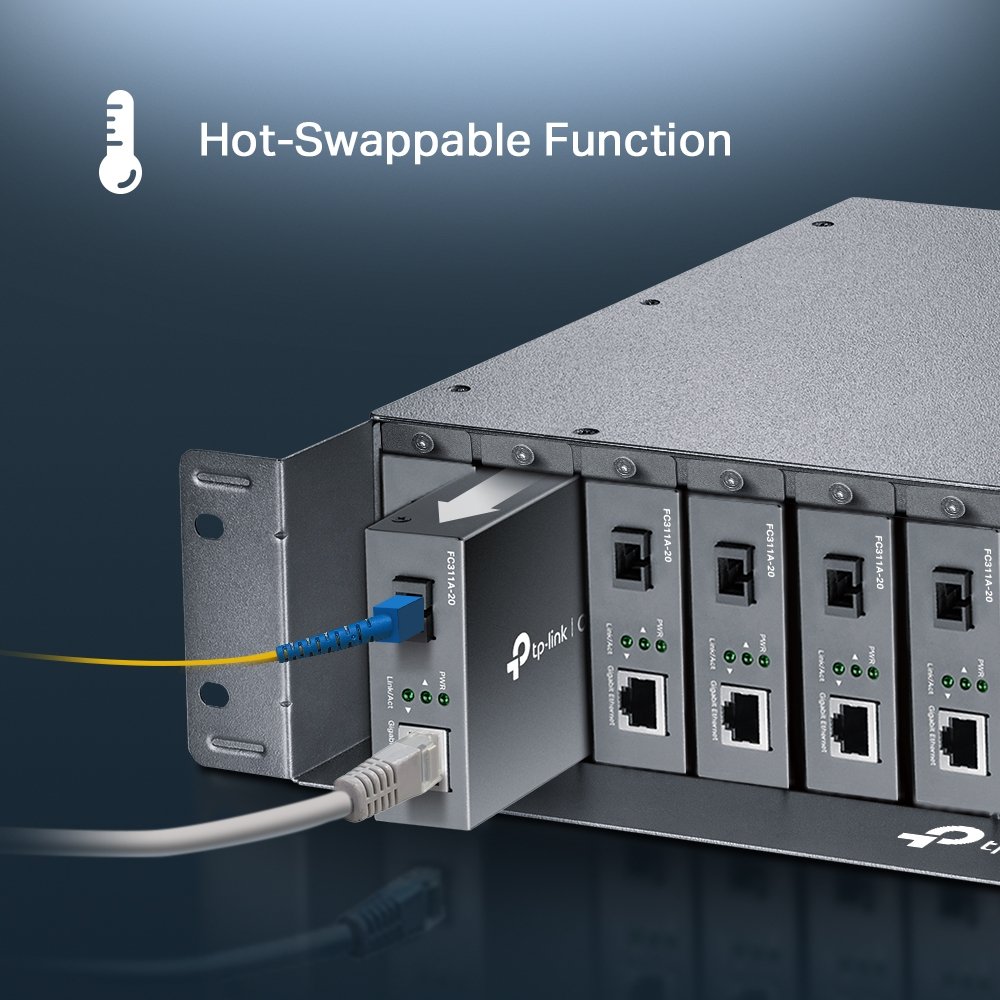 TP-Link TL-FC1420 Omada 14-Slot Rackmount Chassis for Media Converters – FC1420 - Image 3