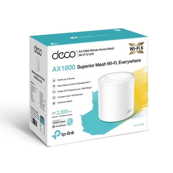 Home Mesh WiFi 6 TP-Link Deco X20 AX1800 PACK OF 1 - Image 3
