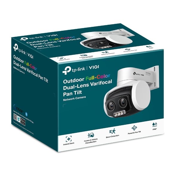 CCTV - Camera TP-Link VIGI C540V 4MP 2K Outdoor 3X Zoom Dual-Lens Varifocal Pan Tilt Camera - Image 4