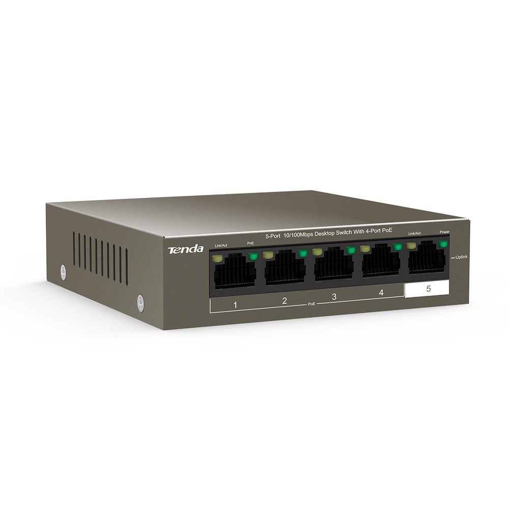 Desktop Switch Tenda TEF1105P-4-63W with 4-Port PoE - Image 3