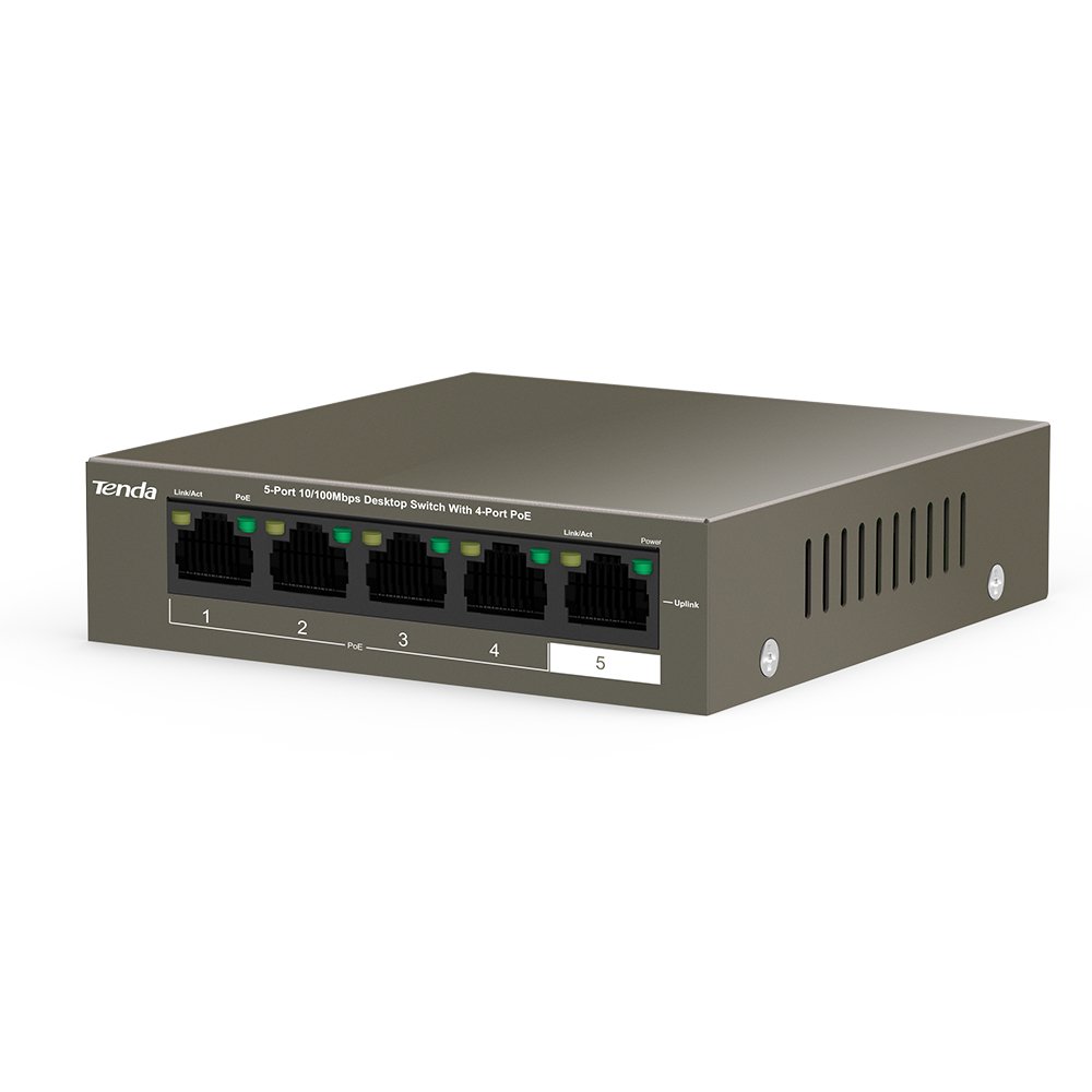 Desktop Switch Tenda TEF1105P-4-63W with 4-Port PoE - Image 4