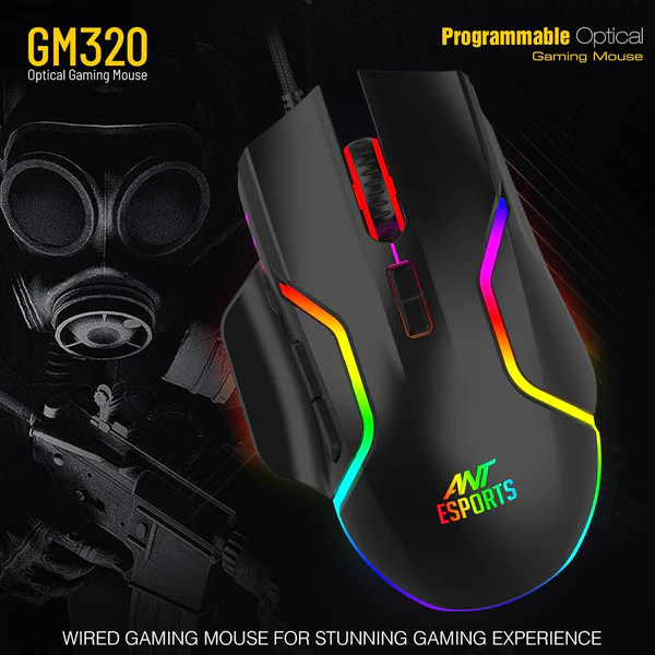 Gaming Mouse – Ant Esports GM320 RGB Wired, 12800 DPI - Image 3