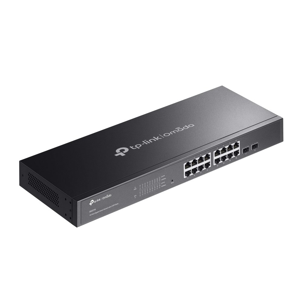 TP-Link TL-SG2218 (SG2218) | 16 Port Gigabit Smart Managed Switch, 2 SFP Slots | Omada SDN Integrated | IPv6 | Static Routing | L2/L3/L4 QoS, IGMP & LAG - Image 5