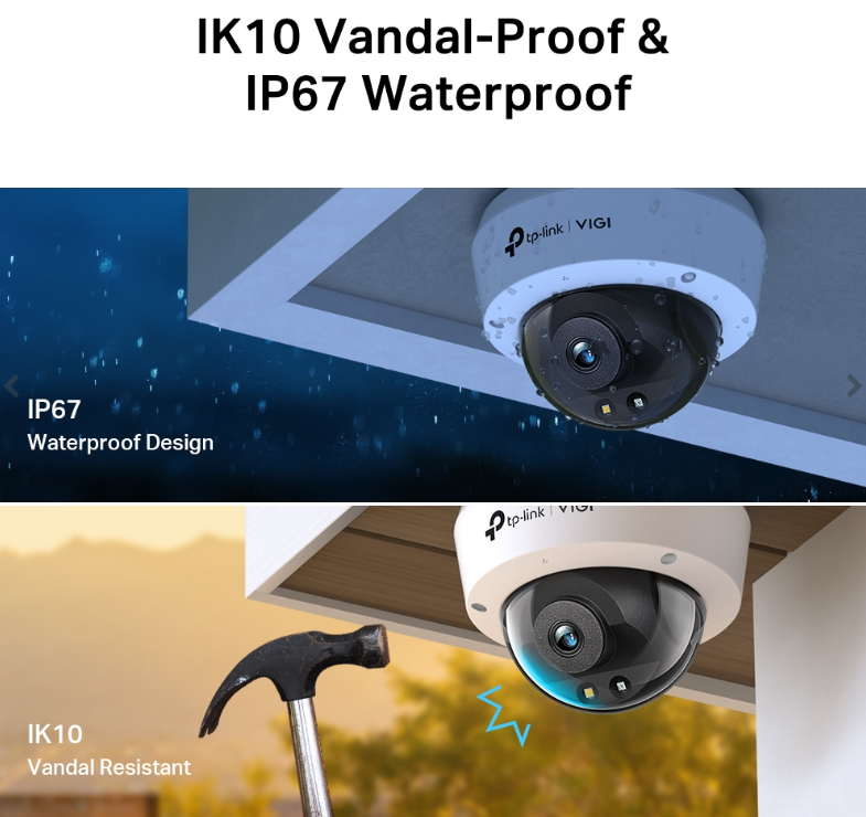 TP-link VIGI C220I 2MP 2.8MM IR Dome Network IP CAMERA - Image 5