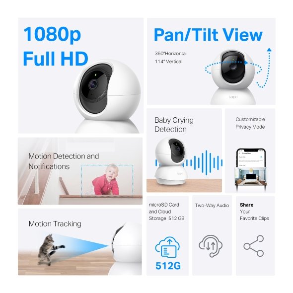 Smart WiFi Cameras Tp-Link TAPO TC70 - Image 5
