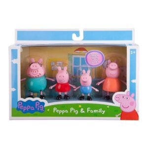 Peppa Pig Family Set – Peppa, George, Mummy & Daddy Pig Toy Figures for Kids