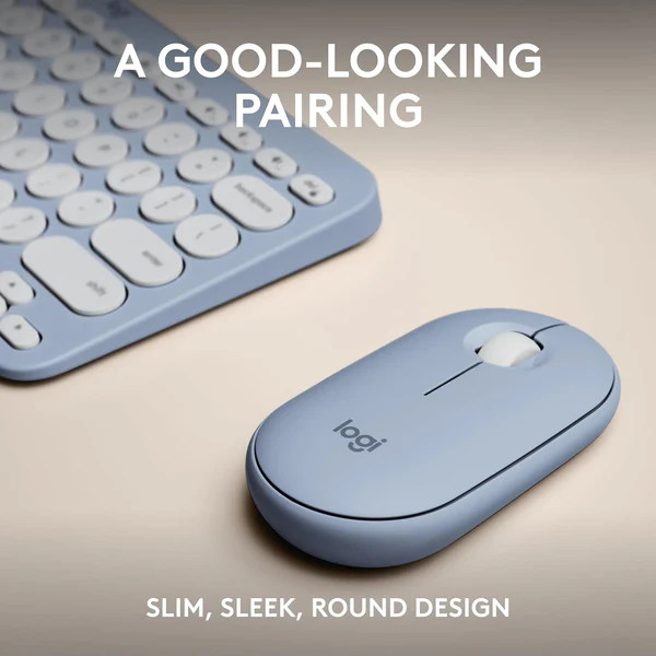 Logitech Pebble 2 Wireless Keyboard and Mouse Combo – Slim, Portable, Bluetooth - Image 3