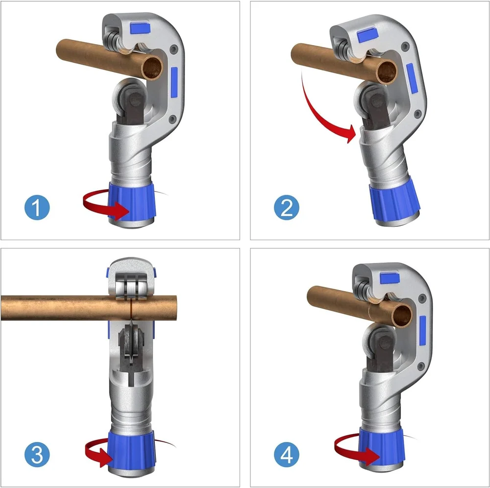 Pipe Tube Cutter – Compact Bearing Cutter for Copper, Steel & Aluminum Pipes - Image 8