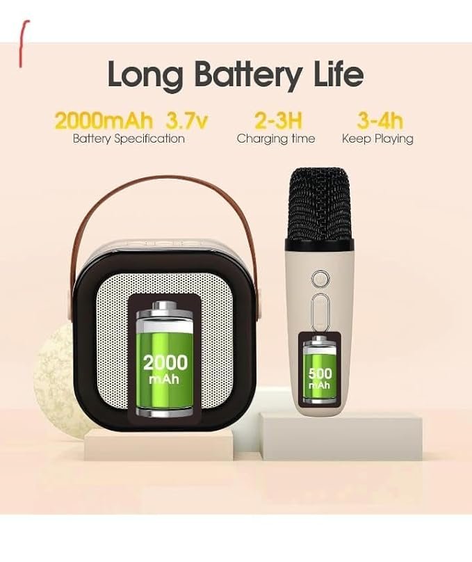 K12 Kids Bluetooth Karaoke Speaker with Mic & RGB LED Lights - Image 4