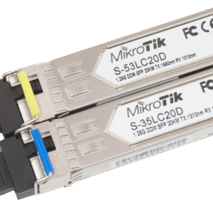 Mikrotik SFP S-3553LC20D | 1.25G Dual LC Single-Mode Module Kit (20Km Pair)