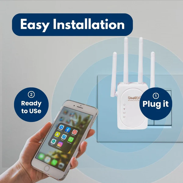 Match LB-Link BL-RE300 300Mbps WiFi Range Extender - Image 3