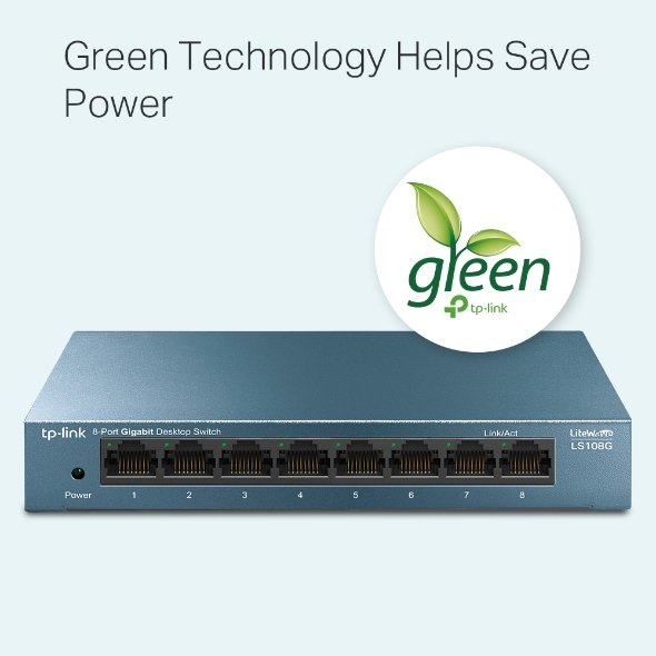 Desktop Switch TP-Link LS108G 8-Port 10/100/1000Mbps - Image 5
