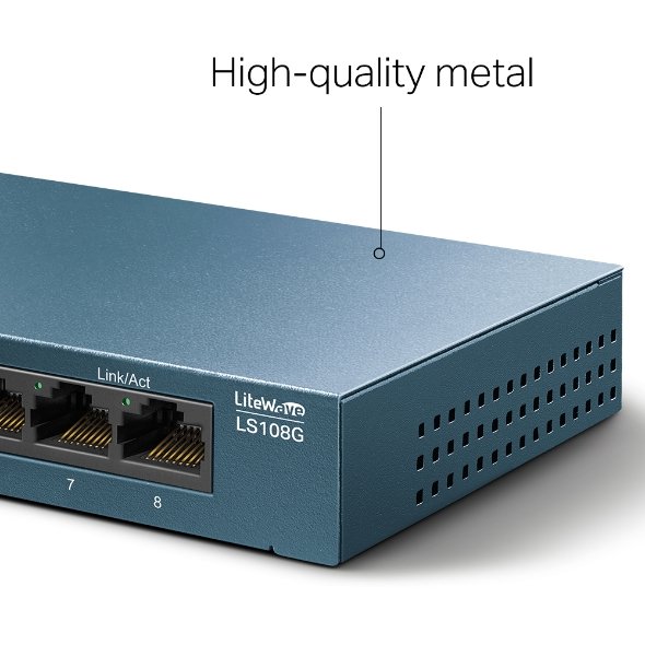 Desktop Switch TP-Link LS108G 8-Port 10/100/1000Mbps - Image 7