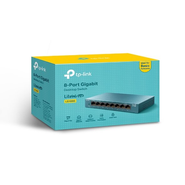 Desktop Switch TP-Link LS108G 8-Port 10/100/1000Mbps - Image 8