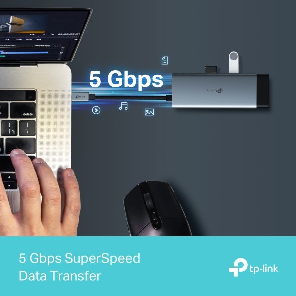 USB Type-C TP-Link UH6120C New USB Type-C 6-Port Hub - Image 10