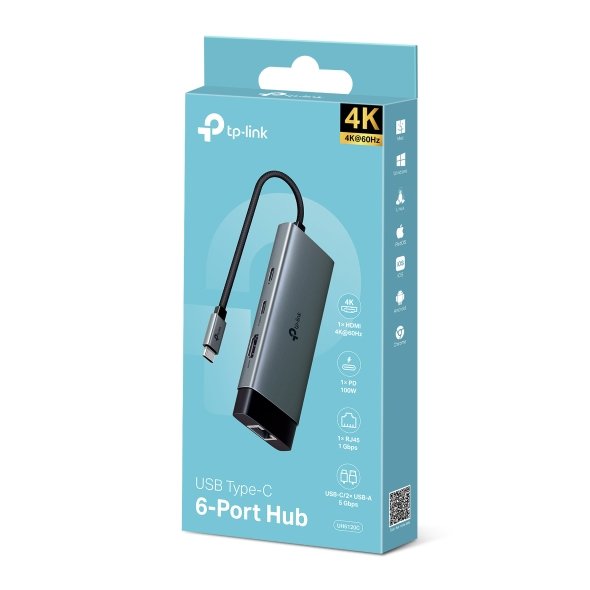 USB Type-C TP-Link UH6120C New USB Type-C 6-Port Hub - Image 12