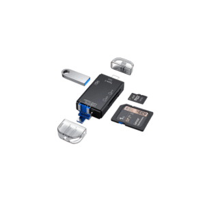INSPIRE 6-in-1 Card Reader – USB 3.0, USB-C, Micro USB, OTG Compatible