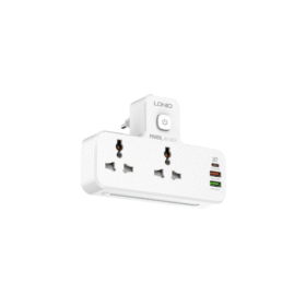 LDNIO SC2311 20W 3-Port Fast Charger Extension with USB-C PD, QC3.0
