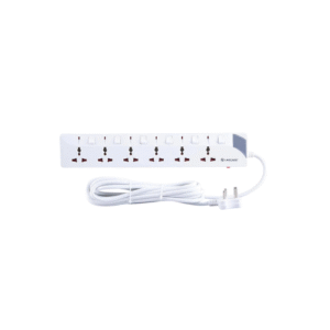 Lapcare 6 Way Extension Socket Board with Spike Buster & Surge Protector