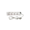Lapcare 4 Way Extension Socket with Spike Buster, 5M Heavy Duty Cable