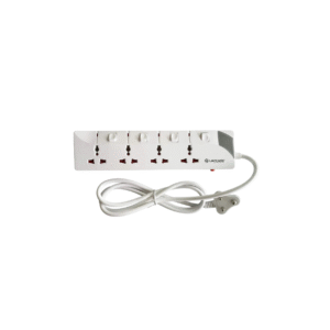 Lapcare 4 Way Extension Socket with Spike Buster, 5M Heavy Duty Cable