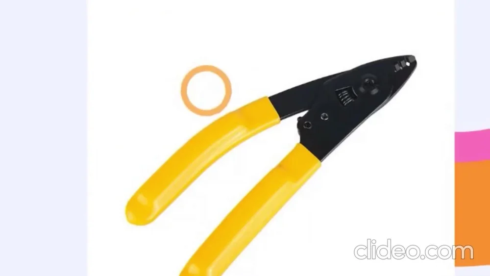 Fiber Optic Stripper CFS-3 – Precision Tool for 125µm Fiber with Comfort Grip (Yellow, 6 Inch) - Image 3