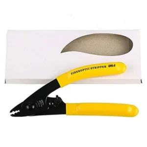 Fiber Optic Stripper CFS-3 – Precision Tool for 125µm Fiber with Comfort Grip (Yellow, 6 Inch)