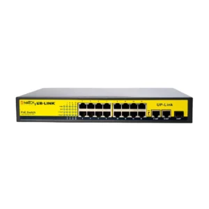 Match LB-Link 16 Port PoE Switch with 2 Uplink Ports and 2 Fibre Port