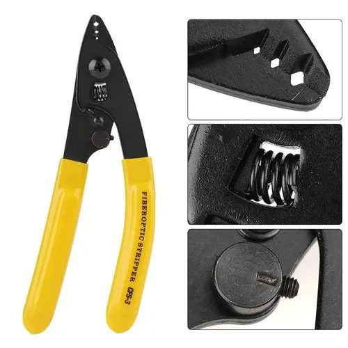 Fiber Optic Stripper CFS-3 – Precision Tool for 125µm Fiber with Comfort Grip (Yellow, 6 Inch) - Image 8