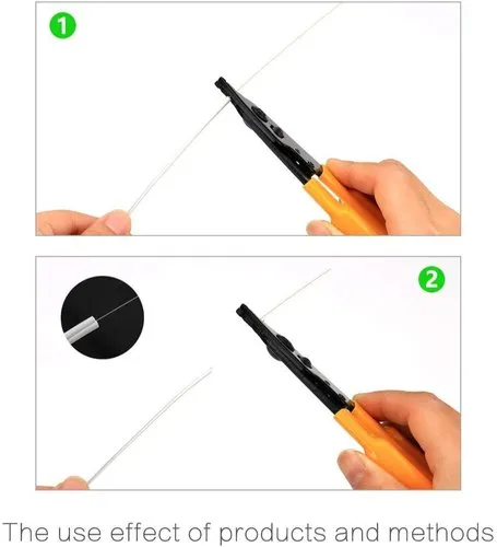 Fiber Optic Stripper CFS-3 – Precision Tool for 125µm Fiber with Comfort Grip (Yellow, 6 Inch) - Image 9