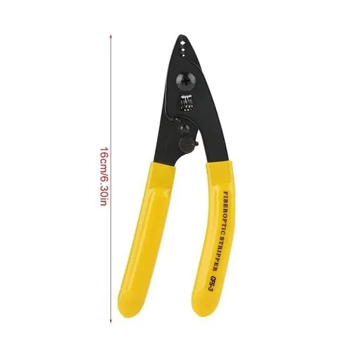 Fiber Optic Stripper CFS-3 – Precision Tool for 125µm Fiber with Comfort Grip (Yellow, 6 Inch) - Image 12