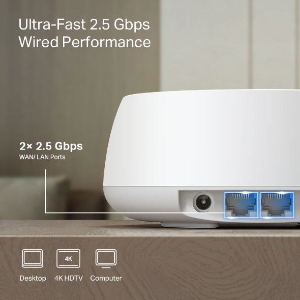 TP-Link Deco BE25 BE5000 Whole Home WiFi 7 Mesh System (3-Pack) - Image 6