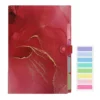 Plastic File Folder with 5 Pockets – Waterproof, A4 Size, Snap Closure Organizer