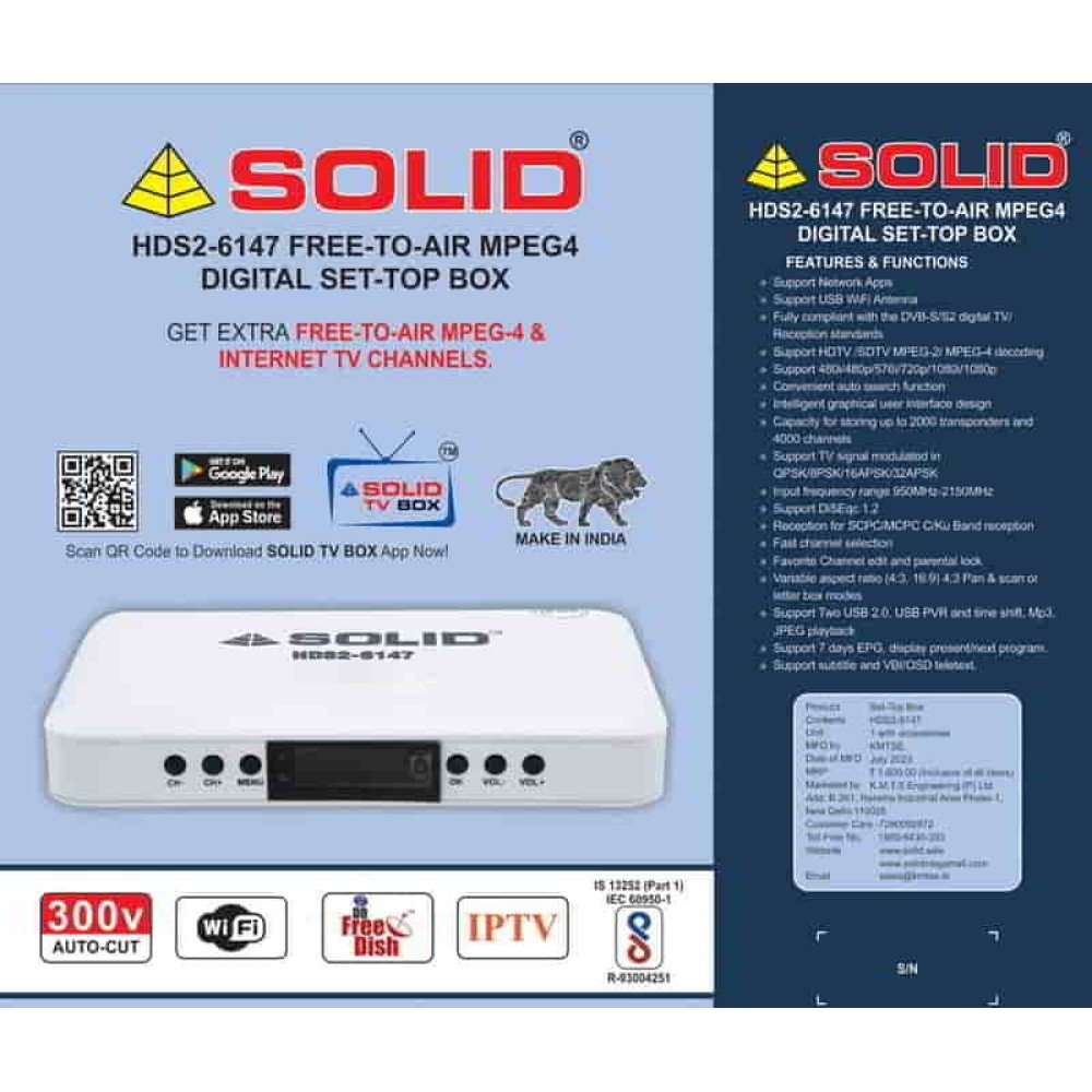 ANDROID TV BOX SOLID HDS2-6147