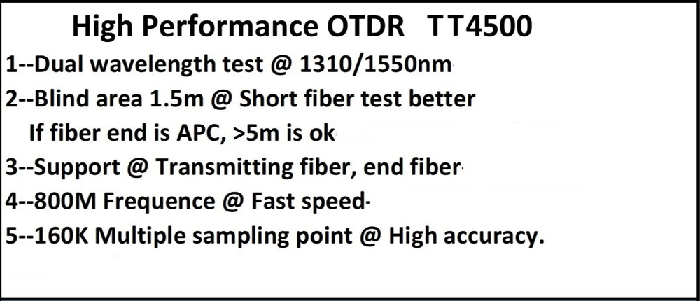 Techtest TT4500 OTDR – Dual Wavelength Optical Time Domain Reflectometer - Image 6