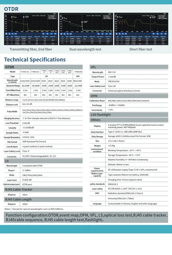 Techtest TT4500 OTDR – Dual Wavelength Optical Time Domain Reflectometer - Image 3
