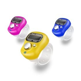 FreshDcart Digital Jaap Counter – 5-Digit Finger Ring (3 Pcs, Multicolour)