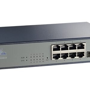 Optilink OP-MEN 95612 8 Port 100/1000 TX + 2 SFP 100/1000 FX Layer 2 Managed Switch with Battery back up