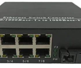 TRICOM 8 RJ45 TO Gigabit Fiber Media Converter 1000mbps SMSF