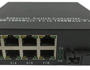 TRICOM 8 RJ45 TO Gigabit Fiber Media Converter 1000mbps SMSF