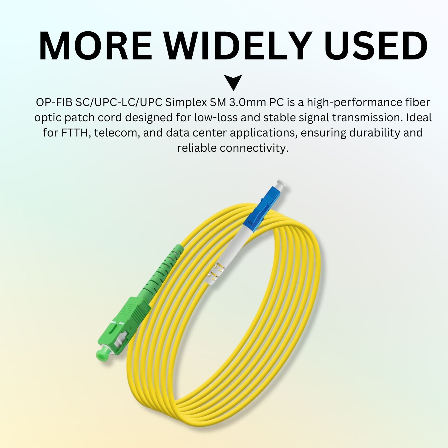 OptiLink OP-FIB SC/UPC-LC/UPC SIMPLEX-SM-3.0mm-PC-1mtr. - Image 3