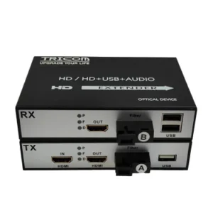 TRICOM HDMI To Fiber Converter with USB Port SC/FC Connector (1080P)